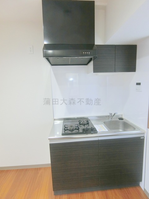 キッチン　２口ガスコンロのシステムキッチン