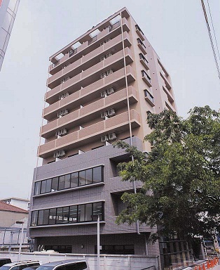 建物外観　外装タイル張り