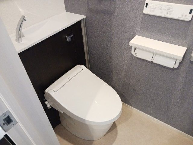 ステーブル上流のトイレ写真