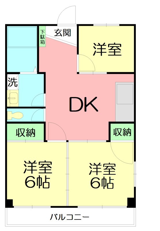 清水マンションの間取り写真