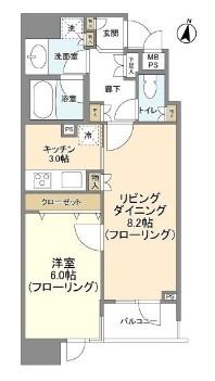 HF白金高輪レジデンスの間取り写真