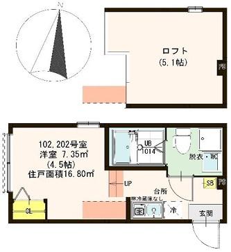 ハーモニーテラス梅島VIの間取り写真