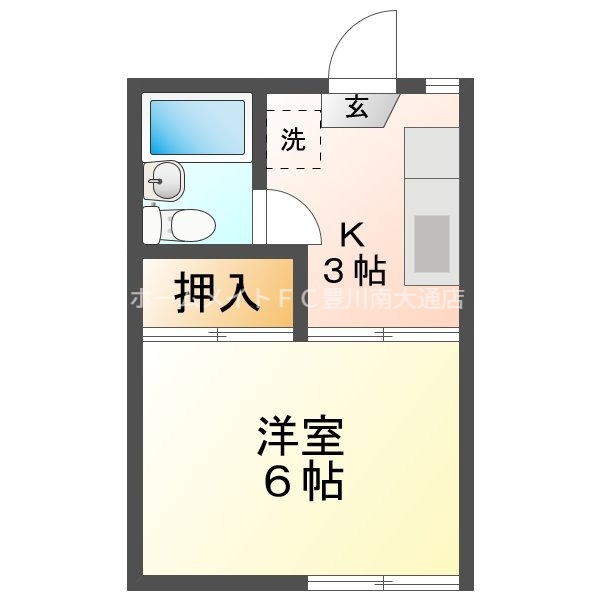 フォーブル山田A棟の間取り写真