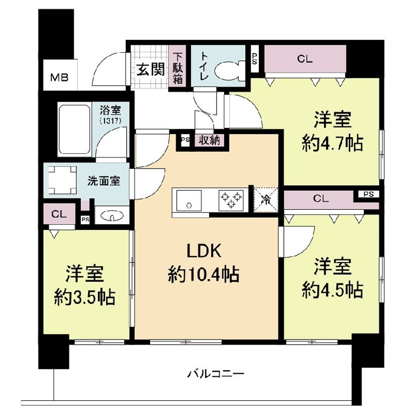 ブランシエスタ山科大塚の間取り写真