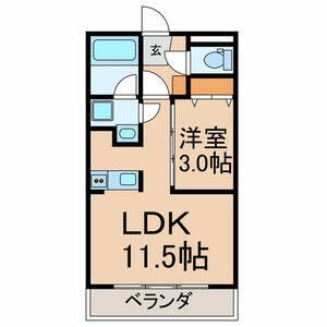 ＪＲ総武線快速 千葉駅 徒歩7分 3階建 築16年の間取り写真