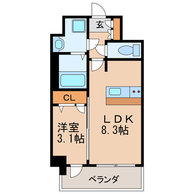 プレサンスSAKAEフロントの間取り写真