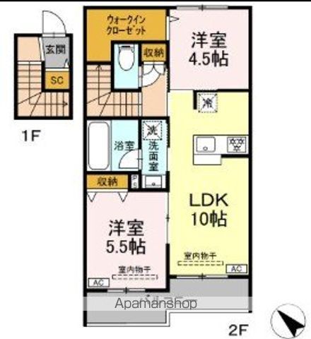 亀井野246メゾンの間取り写真