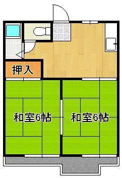 タウニー通谷A棟の間取り写真
