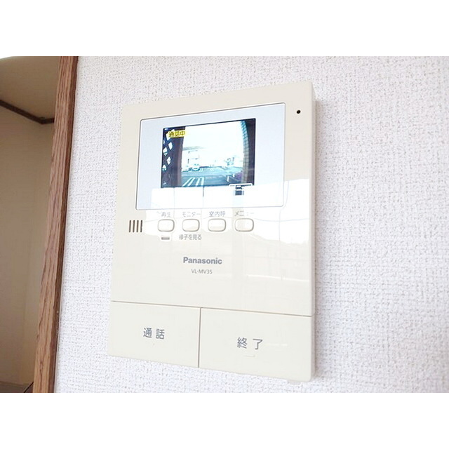 セキュリティ　来訪者の顔が確認でき安心！