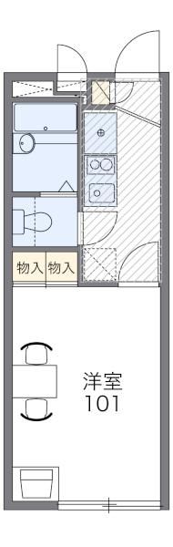 小田急小田原線 本厚木駅 バス乗車時間：22分 最寄りバス停で下車 徒歩3分 2階建 築24年の間取り写真