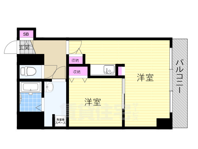 ルポ西本町の間取り写真