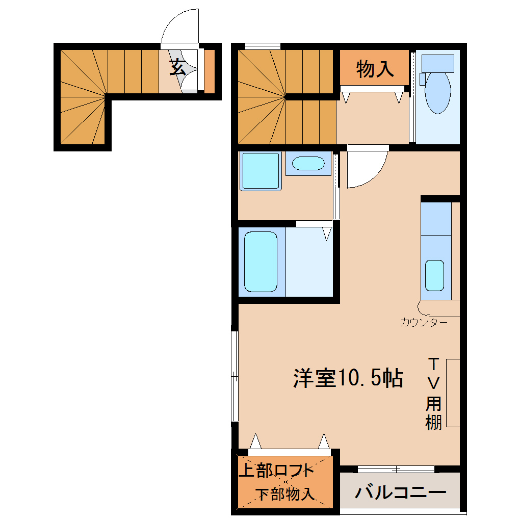 フェルトHanDenAの間取り