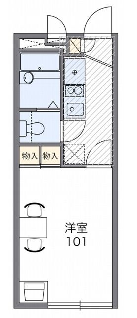 武蔵村山市大南のアパートの間取り