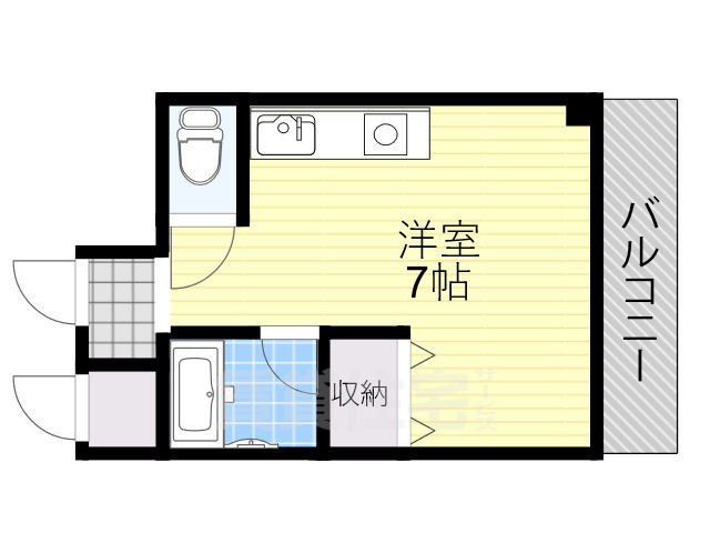 大阪市住吉区墨江のマンションの間取り