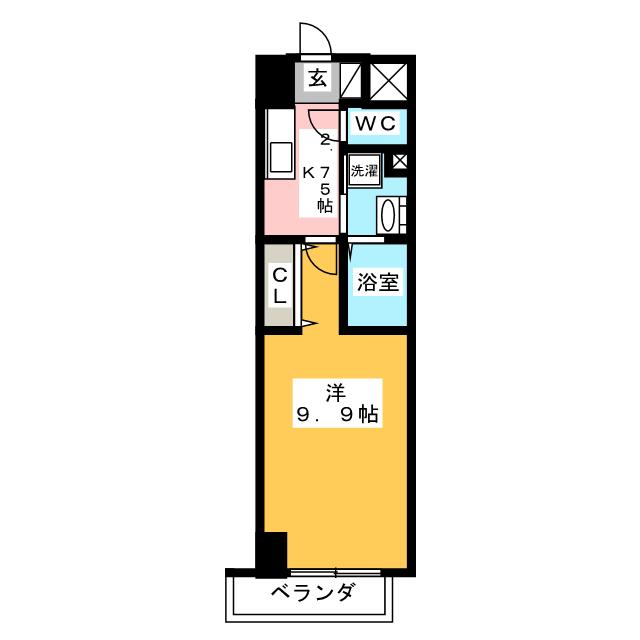 リシュドール鶴舞公園の間取り