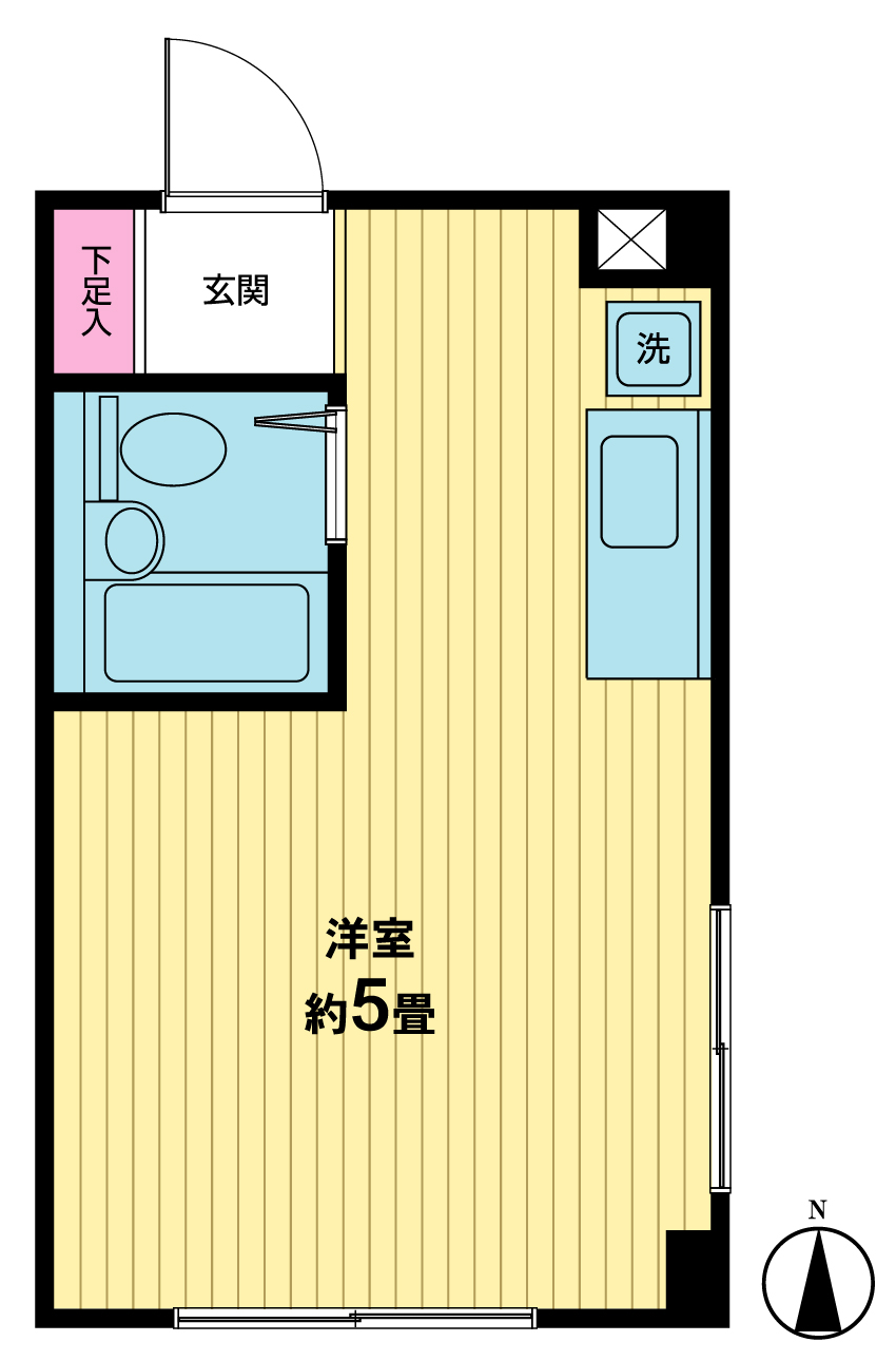ハイム駒場の間取り写真