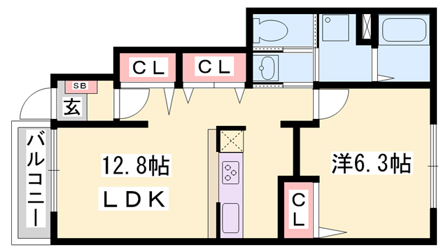 ウッドパストラルIの間取り