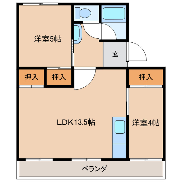 宮本アパートの間取り