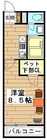 桶川市東のマンションの間取り