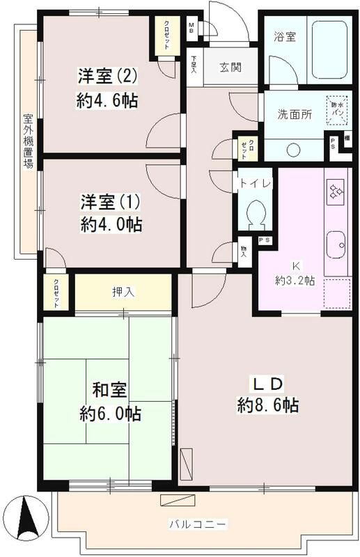 セリシエール国立の間取り