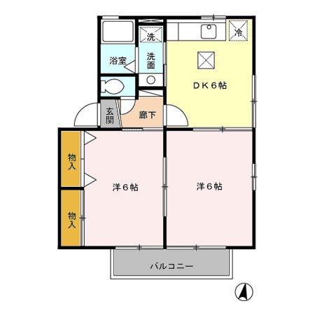 エル古城　I/II/IIIの間取り