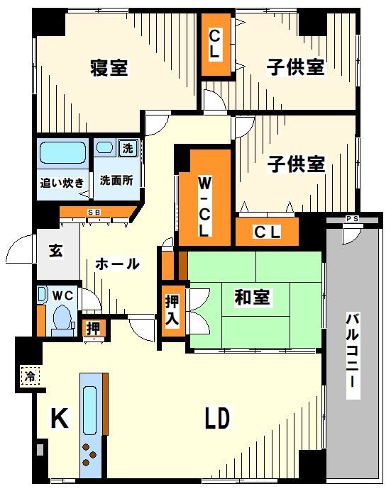 世田谷区南烏山のマンションの間取り