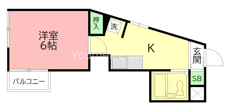 横浜市戸塚区戸塚町のアパートの間取り