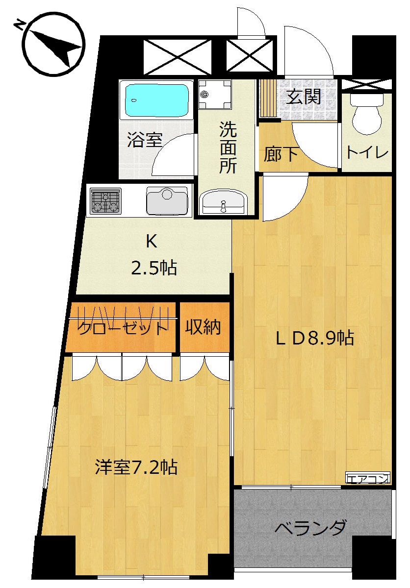 シャングリラ愛川の間取り