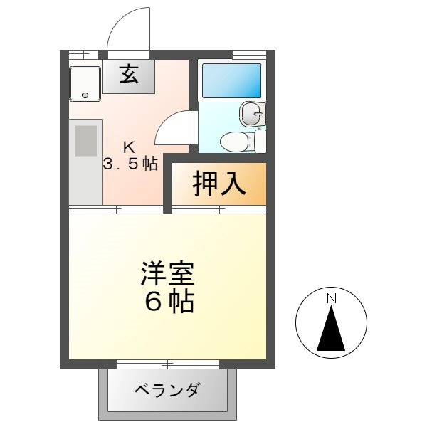 コスモスハウス Bの間取り