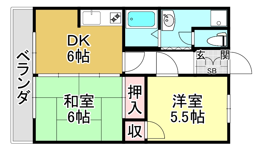 レイク・ウエストＨａｎａの間取り