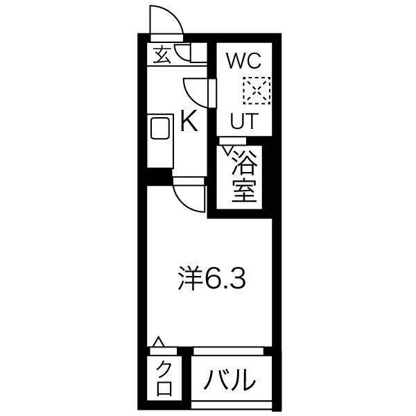 メイクスＲ矢田Iの間取り