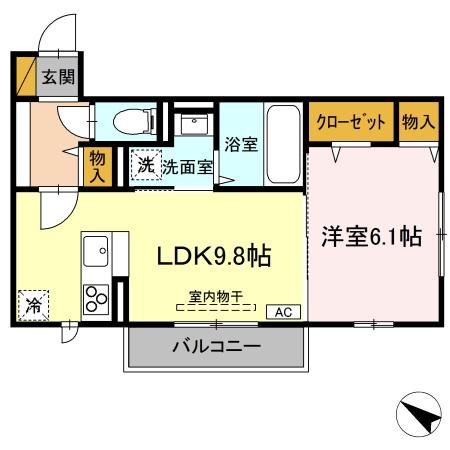 Casa ecranの間取り