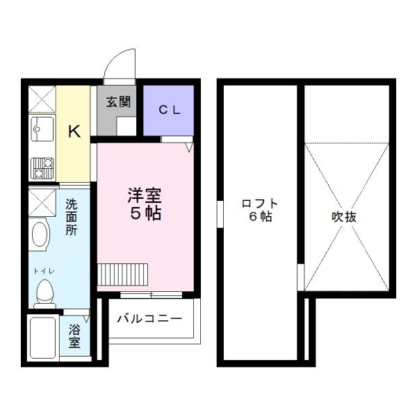 Ａ・Ｓ・Ｋ　Ｓｔａｔｉｏｎ２の間取り