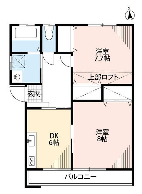 ハイツカズハラの間取り