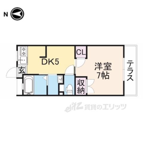 橿原市内膳町のマンションの間取り