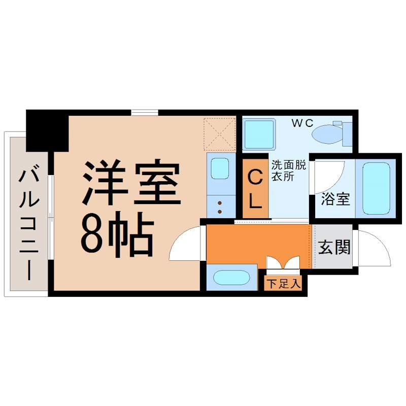 名古屋市中区千代田のマンションの間取り