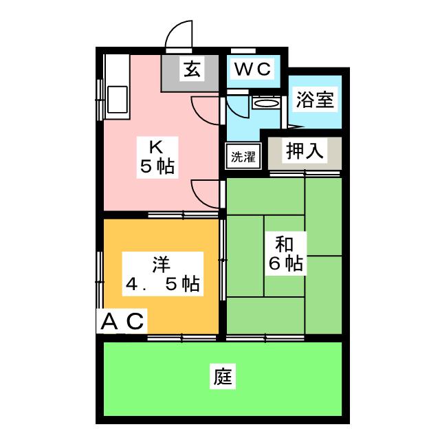 ハイツ飯田の間取り