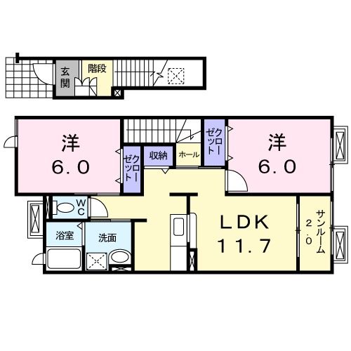 イリーデの間取り