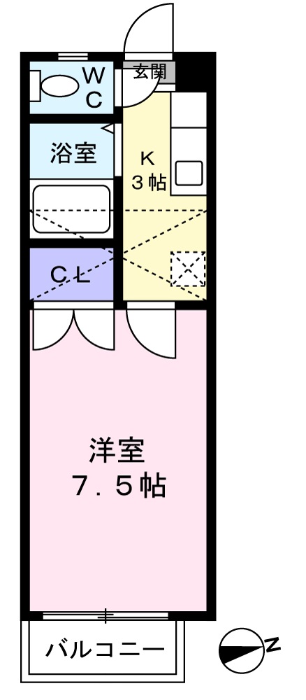 タプロコート貝ヶ森の間取り