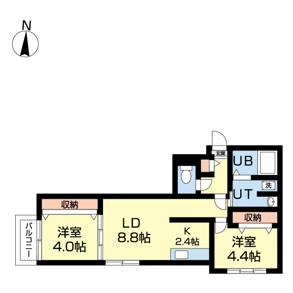 【カサヴェルデ幌平橋の間取り】