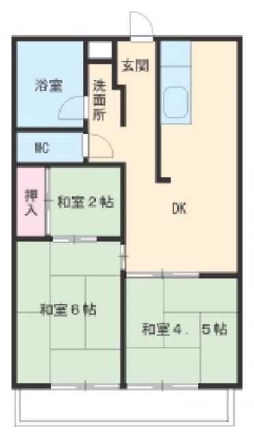 緑ヶ岡マンションの間取り