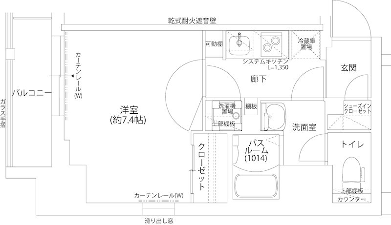 レジデンス神戸ウィステリアパークの間取り