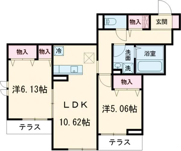 Amapola Annex（アマポーラ アネックス）の間取り