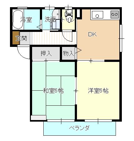 メゾンソレイユA棟の間取り