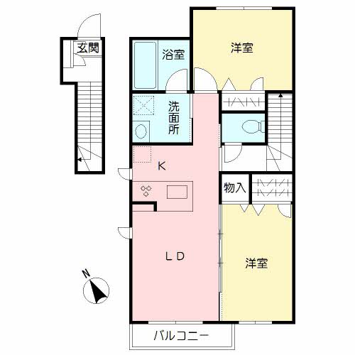 シャーメゾン大沢川原の間取り