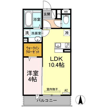 グレイスコート琴平の間取り