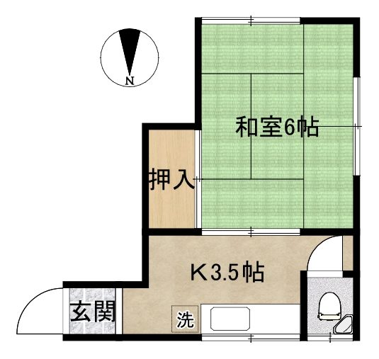 三橋アパートの間取り