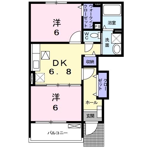 サニーメゾン　Ｂの間取り