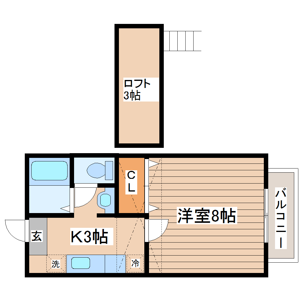 セレーノ蒲町の間取り