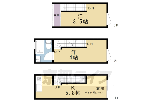 【ＧＡＲＮＥＴ　ＲＥＳＩＤＥＮＣＥ　東寺の間取り】